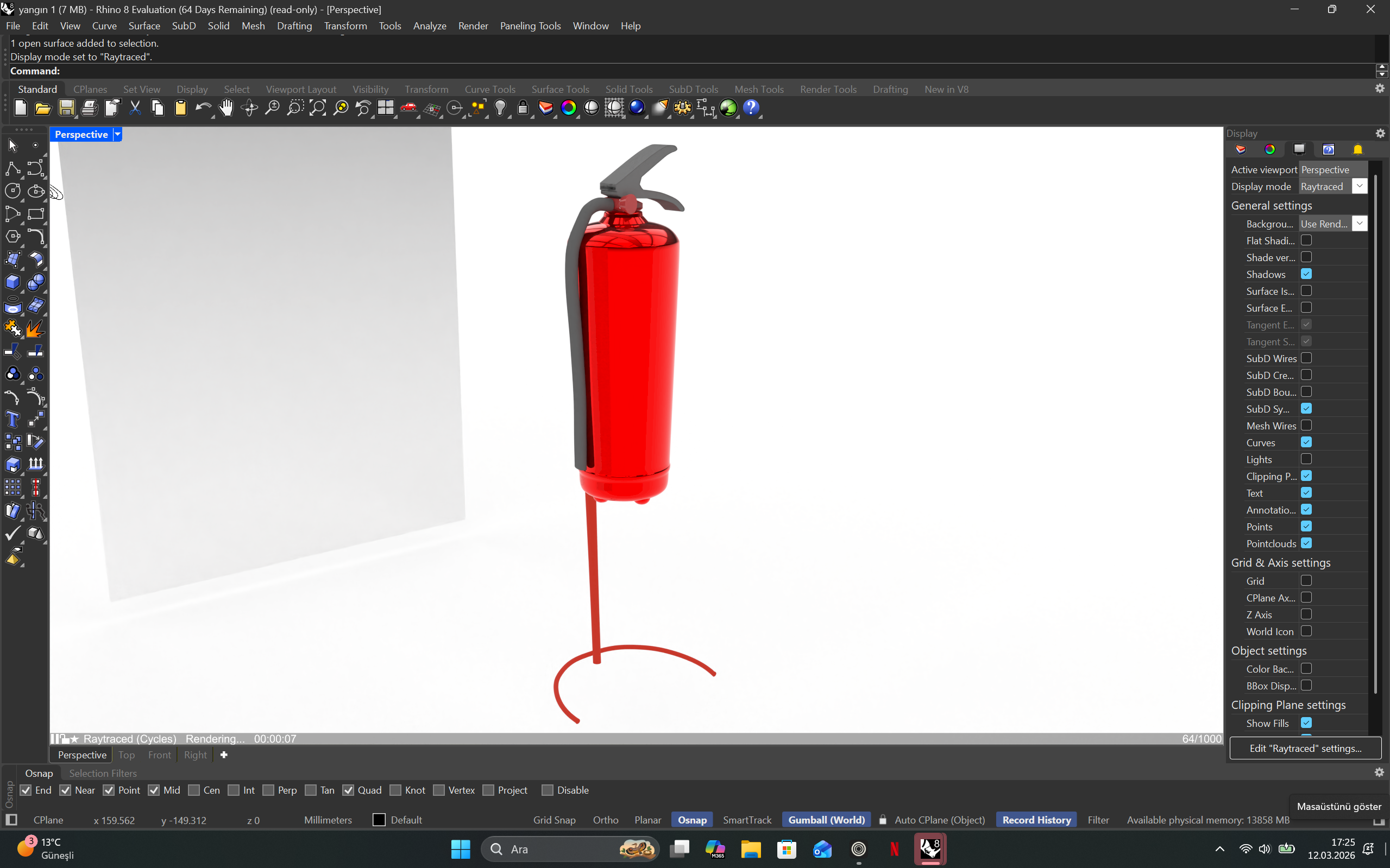 Yangın Tüpü Modellemesi